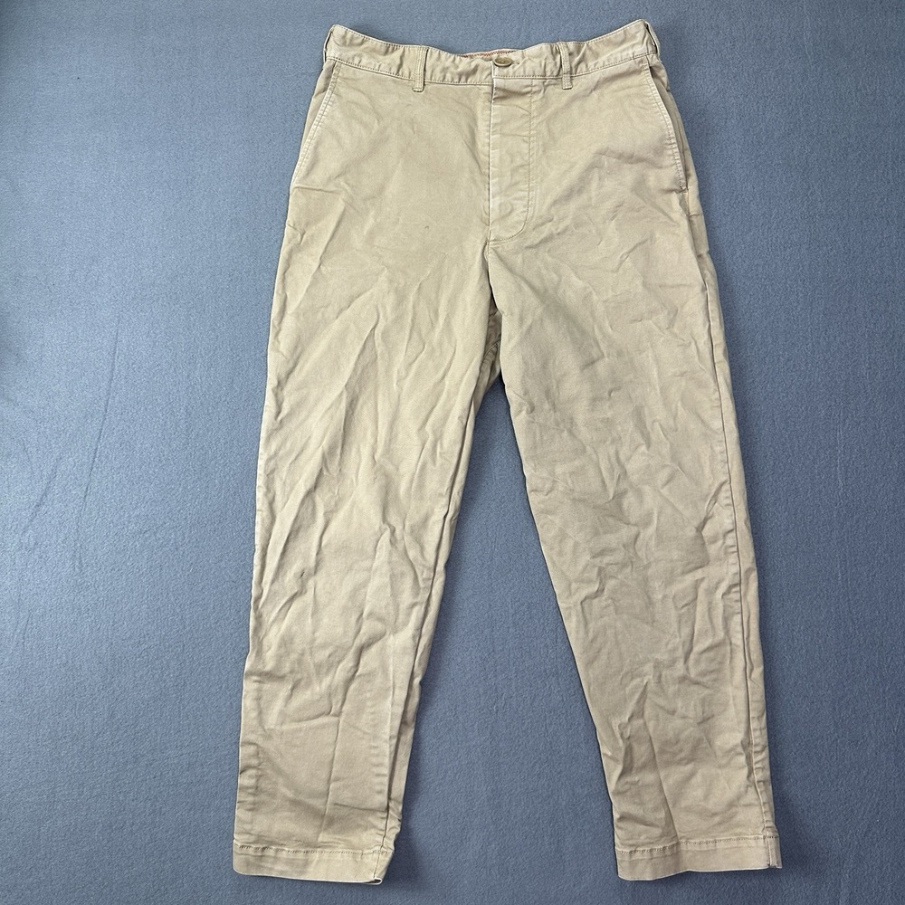 ALEX MILL Womens Chino Pants size 30x26.5 Heavy Twill Trousers Khakis Button Fly